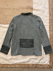 Ruffle Trim Mineral Wash Jacket by The Paper Lace