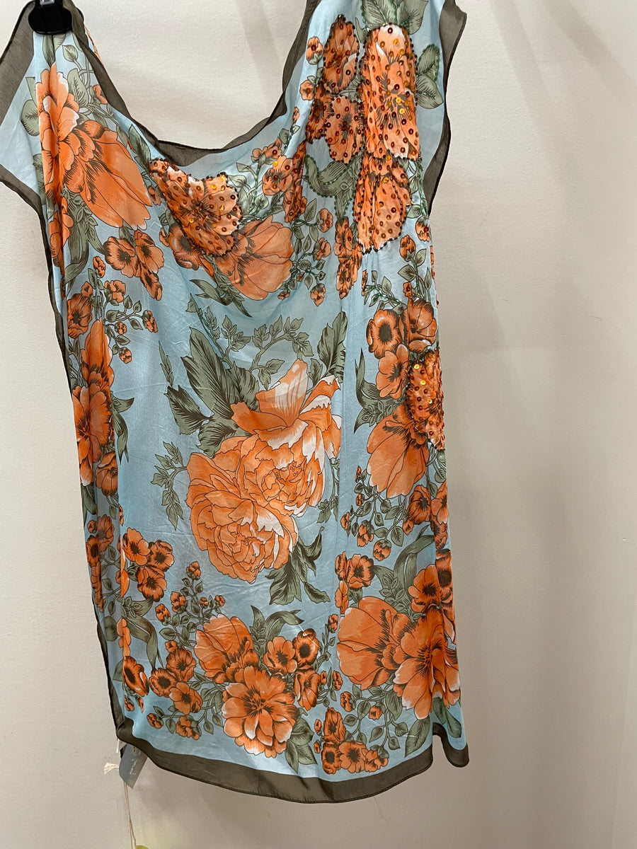 Beauty Hand Embellished Bandana Scarf by Aratta