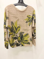 Green Envy Botanical Textured Pullover by Inoah