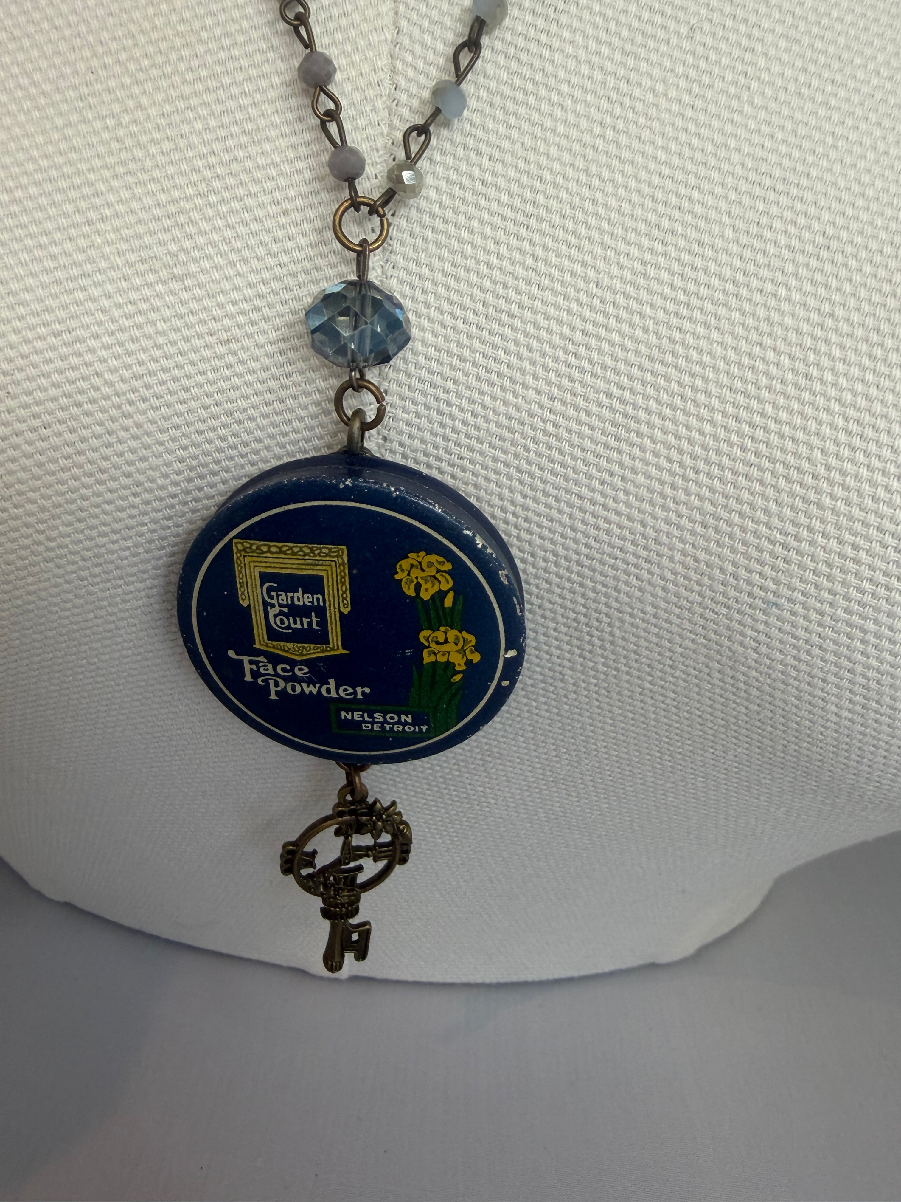 Face Powder Tin Necklace by Gina