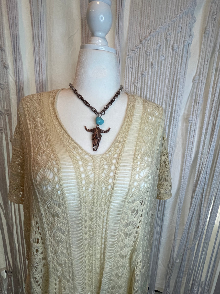 Steer Head Necklace