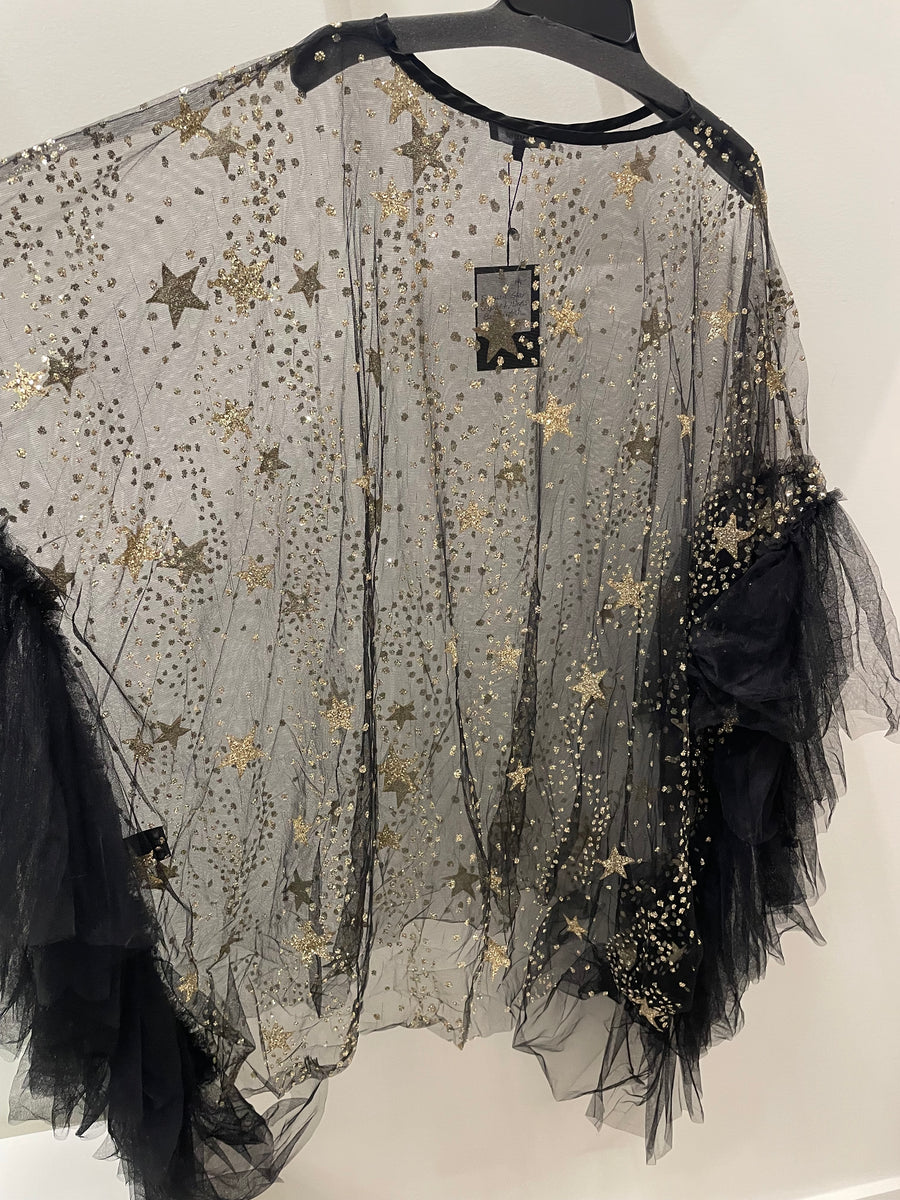 Gold Glitter Mesh Tunic Dress BC3245