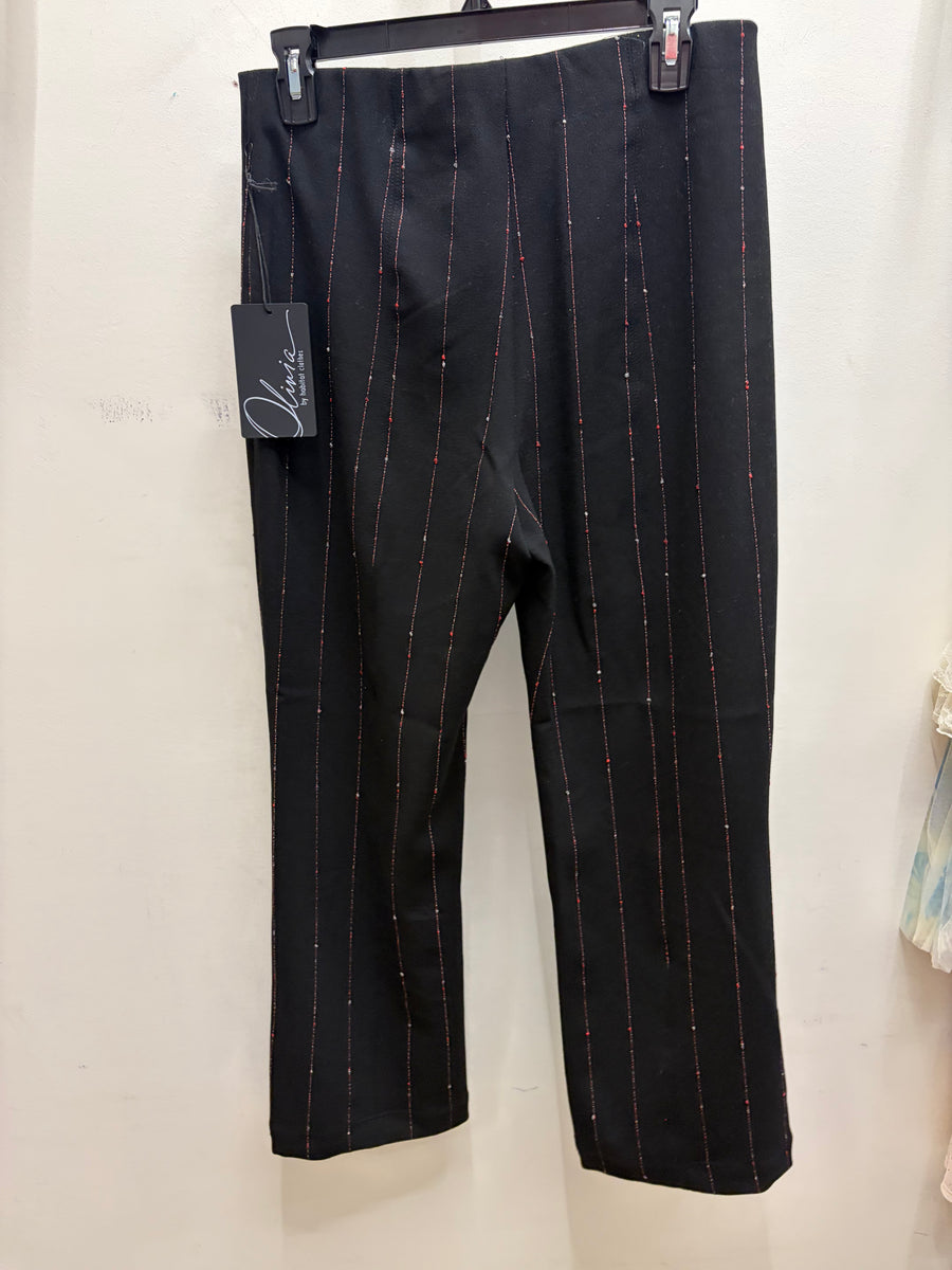 Pinstripe Kick Flare by Olivia