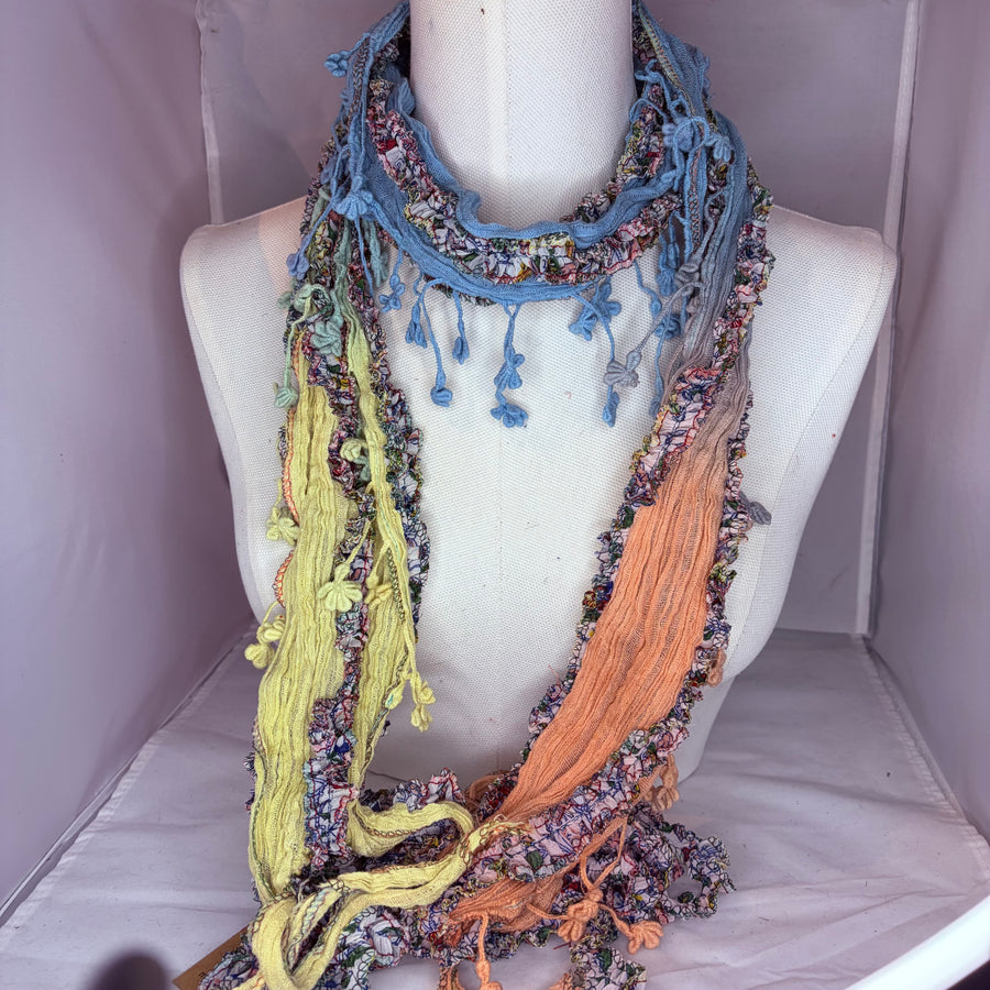Boho Tassel Scarf Necklace