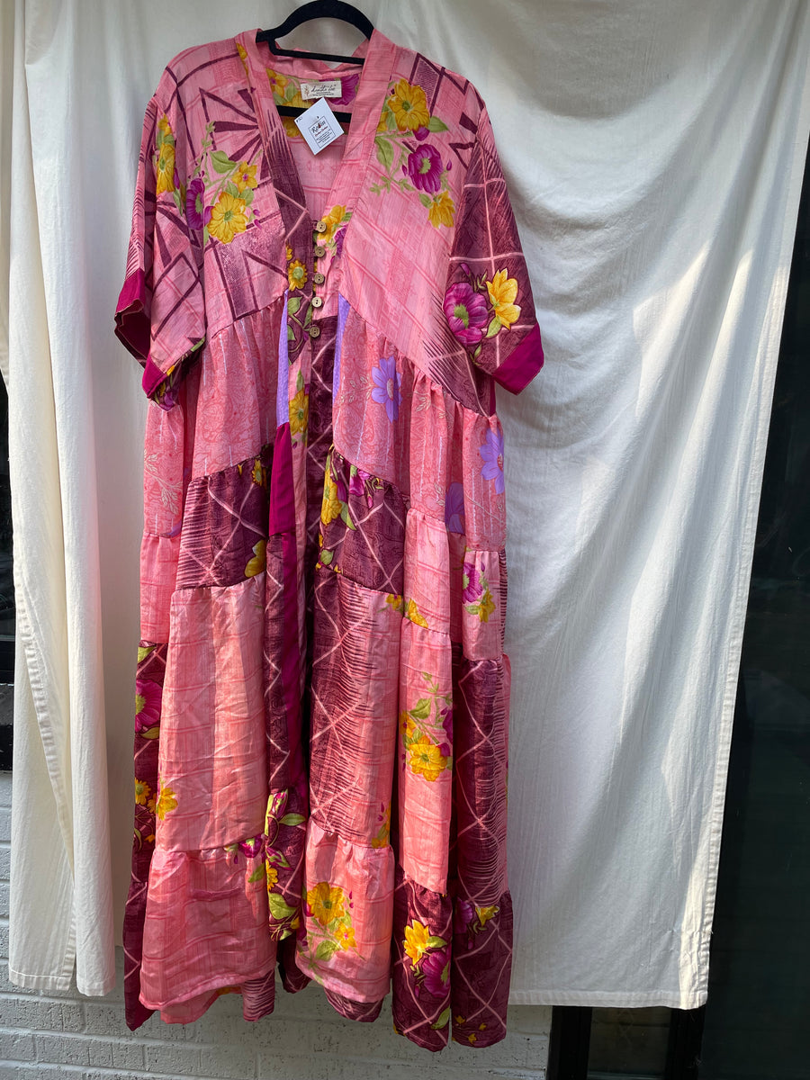 Rasgulla Sari Twilight Maxi Dress #50 by Kantha Bae