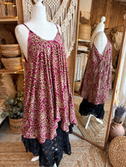 Rasgulla Sari Moonchild Mini Dress #003 by Kantha Bae