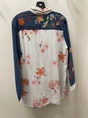 Floral Fusion Denim Blouse by All About Her