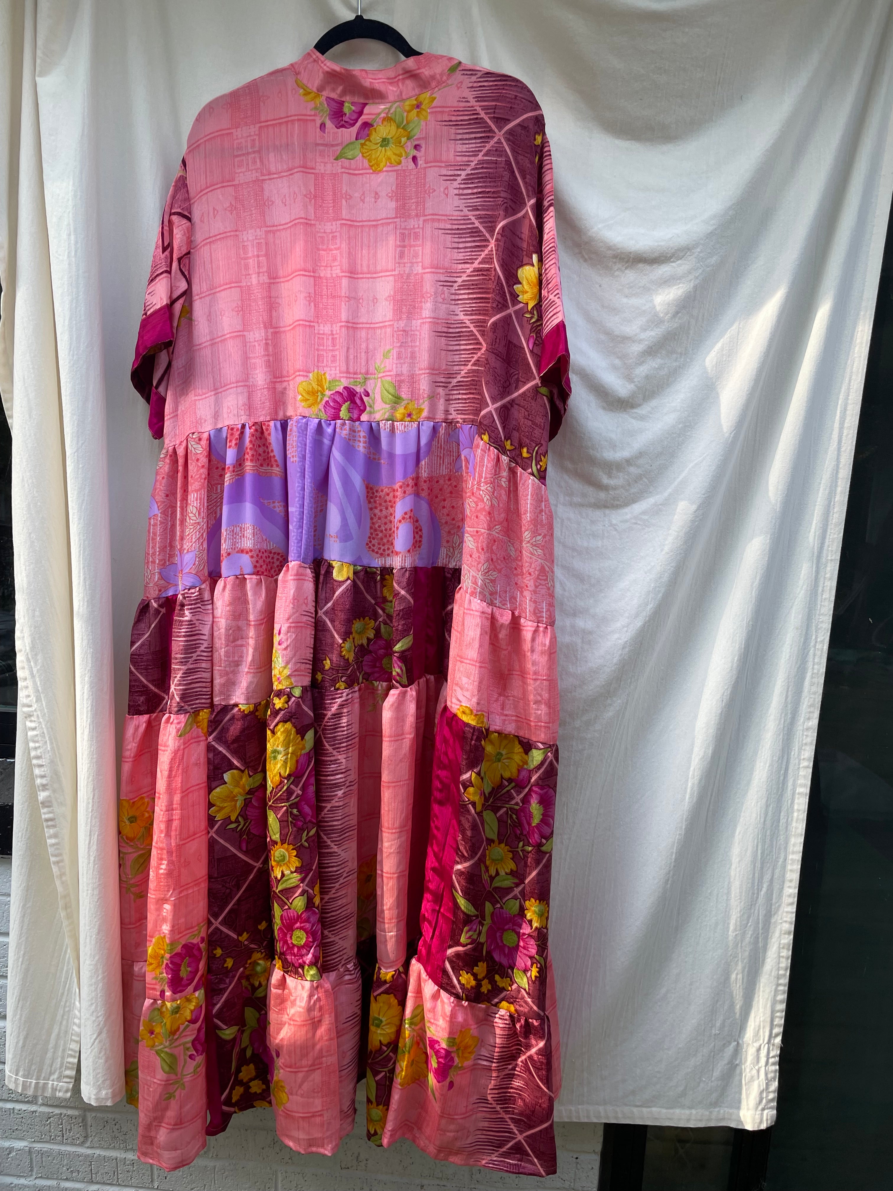 Rasgulla Sari Twilight Maxi Dress #50 by Kantha Bae