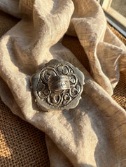 Turquoise Rose Adjustable Ring by Tara Gasparian