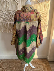 Fine Kantha Drifter Coat #181 by Kantha Bae