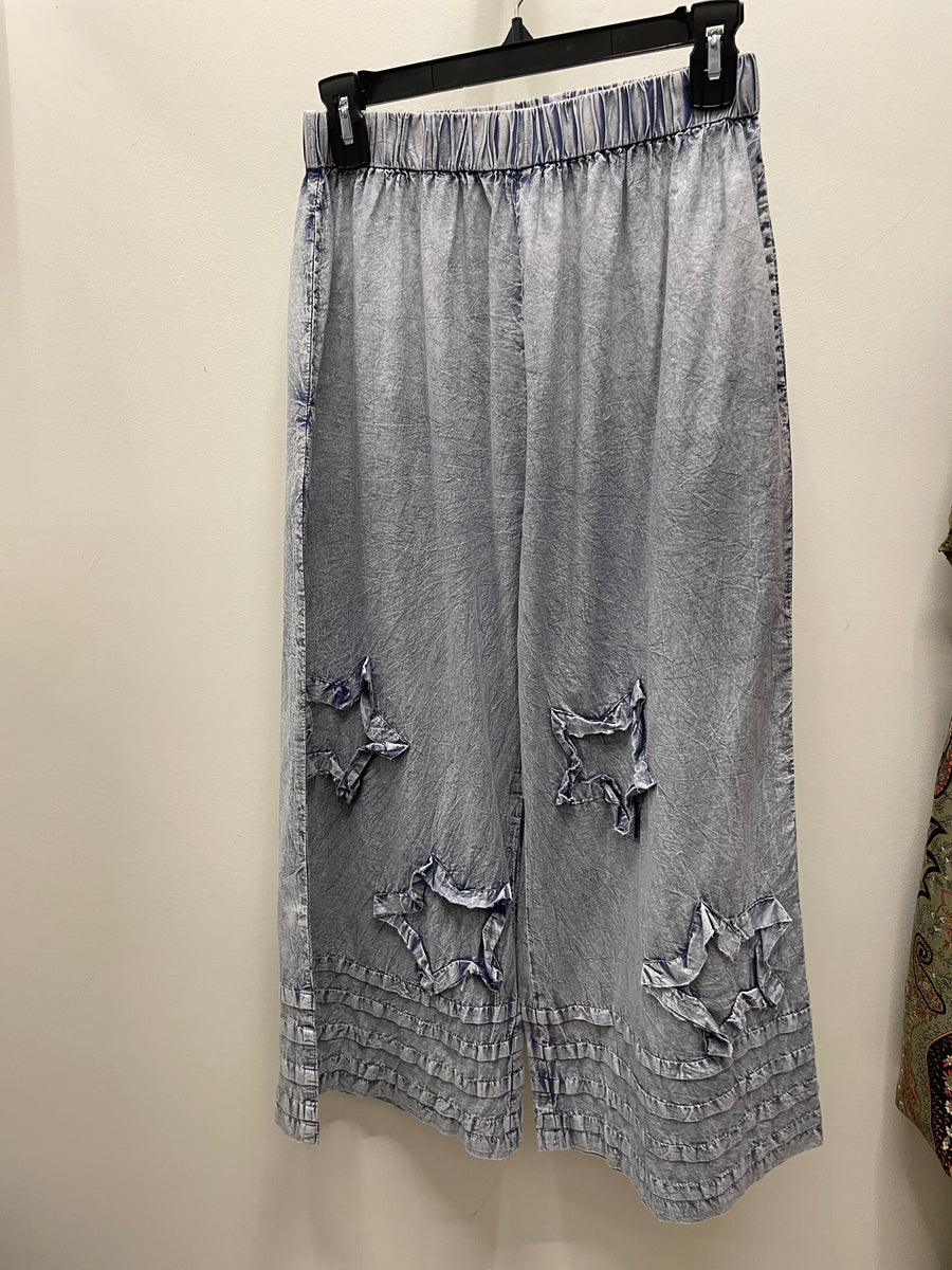 Abstract Applique Pants