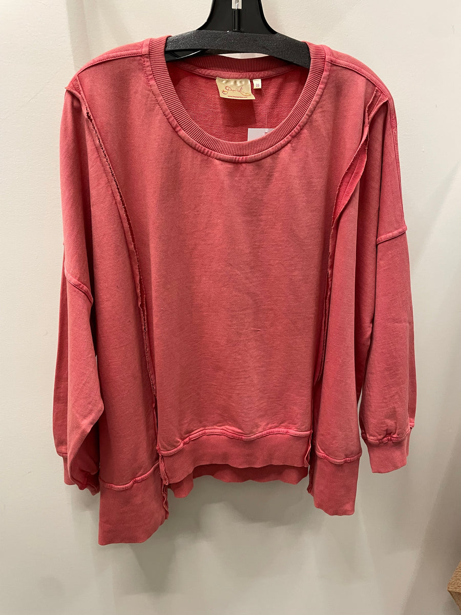 Cozy Drift Boxy Sweatshirt by Paper Lace