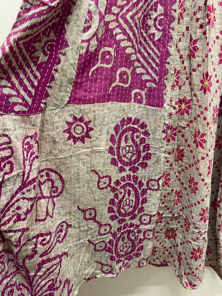 Pareo Kantha Butterfly Cargo Skirt #012 by Kantha Bae
