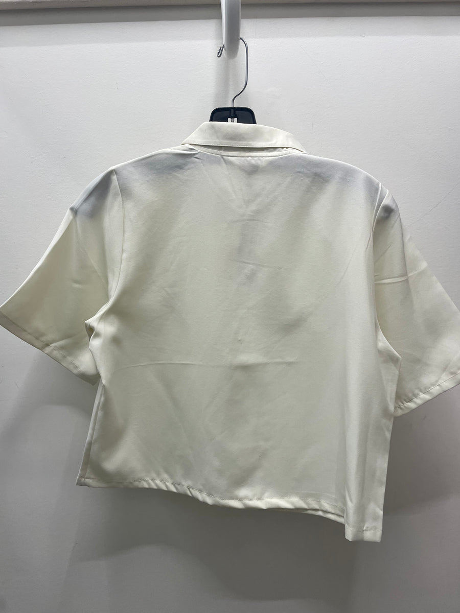 Reworked Flowy Crop Button Down #125