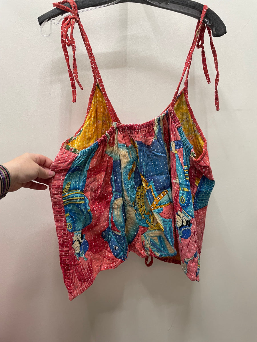 Kantha Butterfly Tank #81 by Kantha Bae One Size
