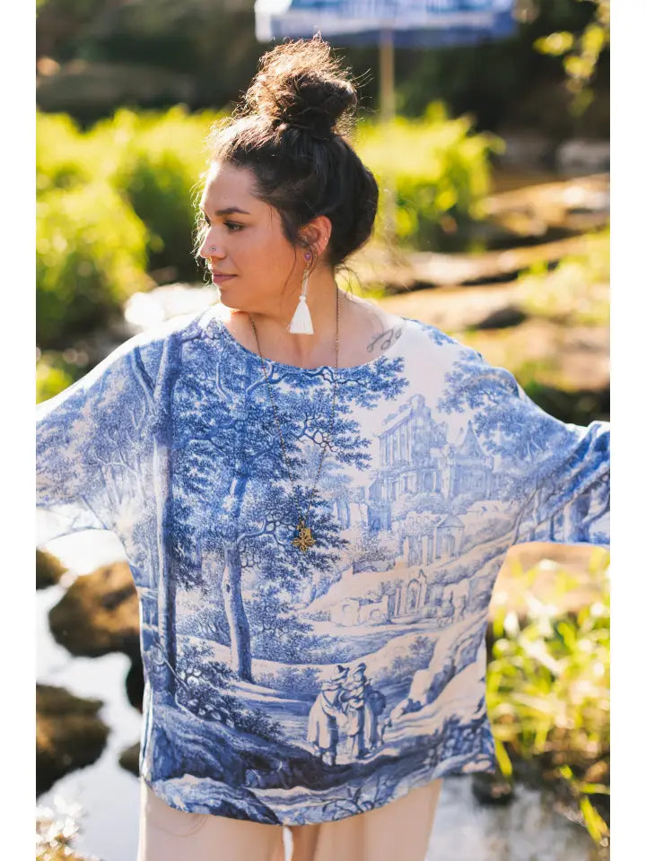 Let The Light In Tee Luxe Bamboo Tunic Shirt by Market of Stars