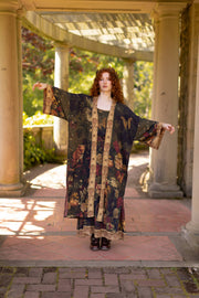 The Messenger Opera Duster Robe w/ Joan of Arc & Florals