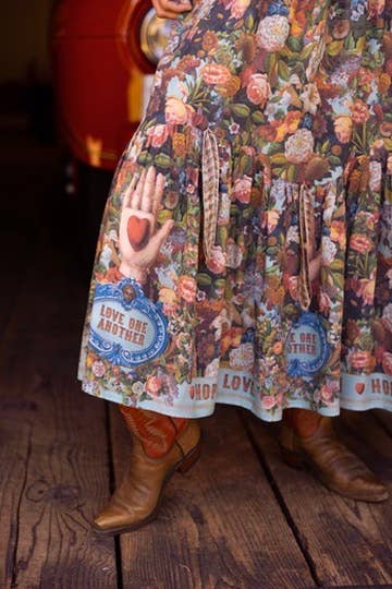 Additional view of Love Language Atelier Skirt with Floral Print from Robin Boutique.