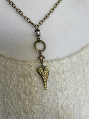 Hammered Heart Necklace