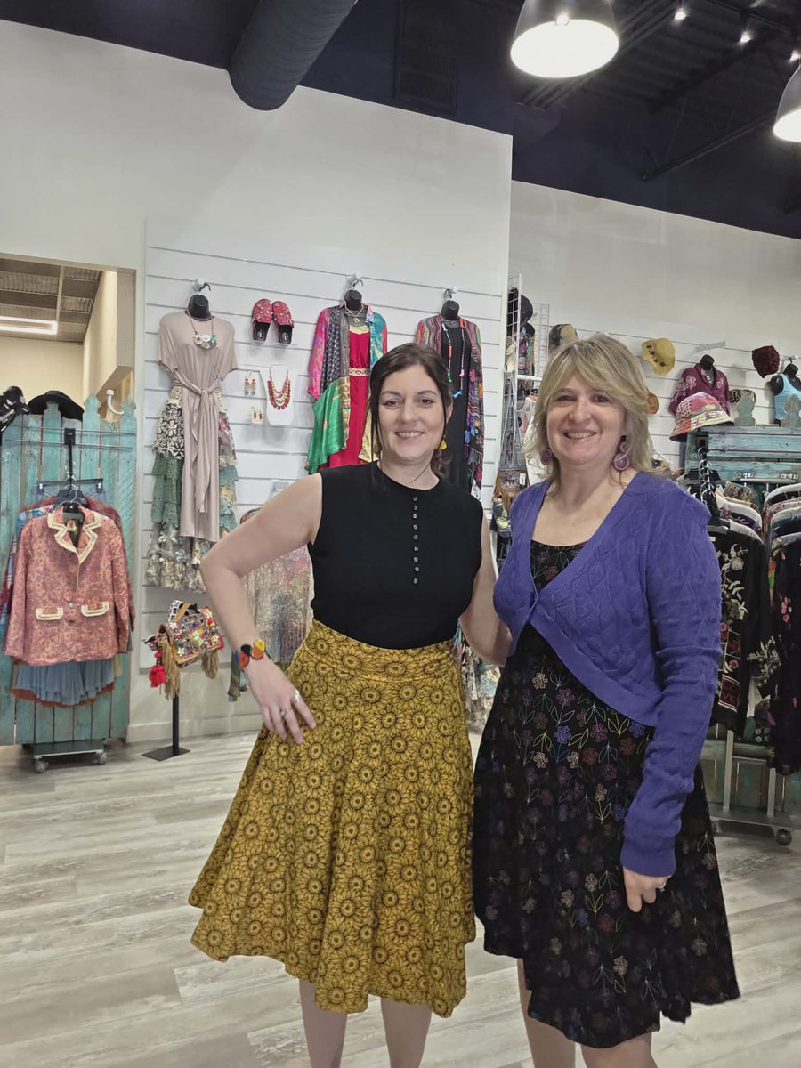 Sojourn Skirt in Sonnenblumen Print by Effie's Heart