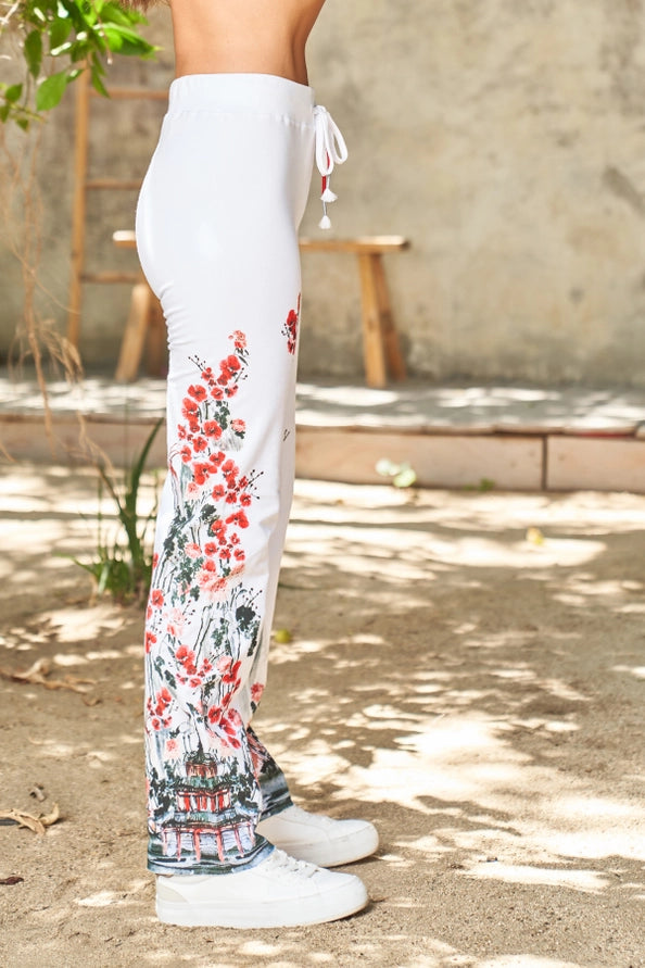 Zen Pant in Pagoda Print by Paparazzi