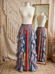 Pareo Kantha Willow Maxi Skirt #183 by Kantha Bae