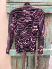 Additional view of Button Down Ruched Shirt by Adore from Robin Boutique.