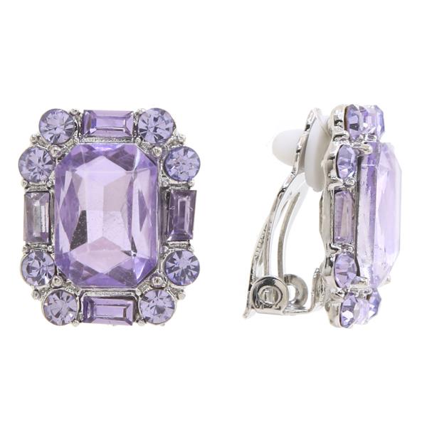 Jeweled Clip On Earrings