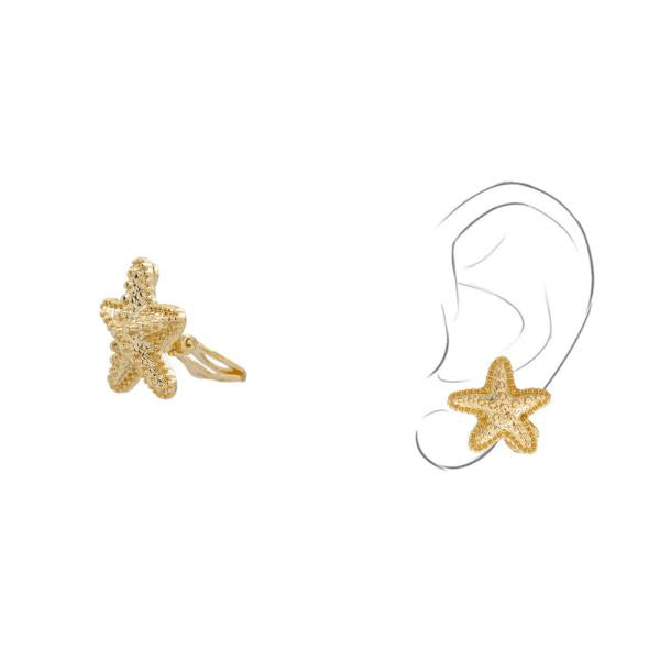Starfish Clip On Earrings