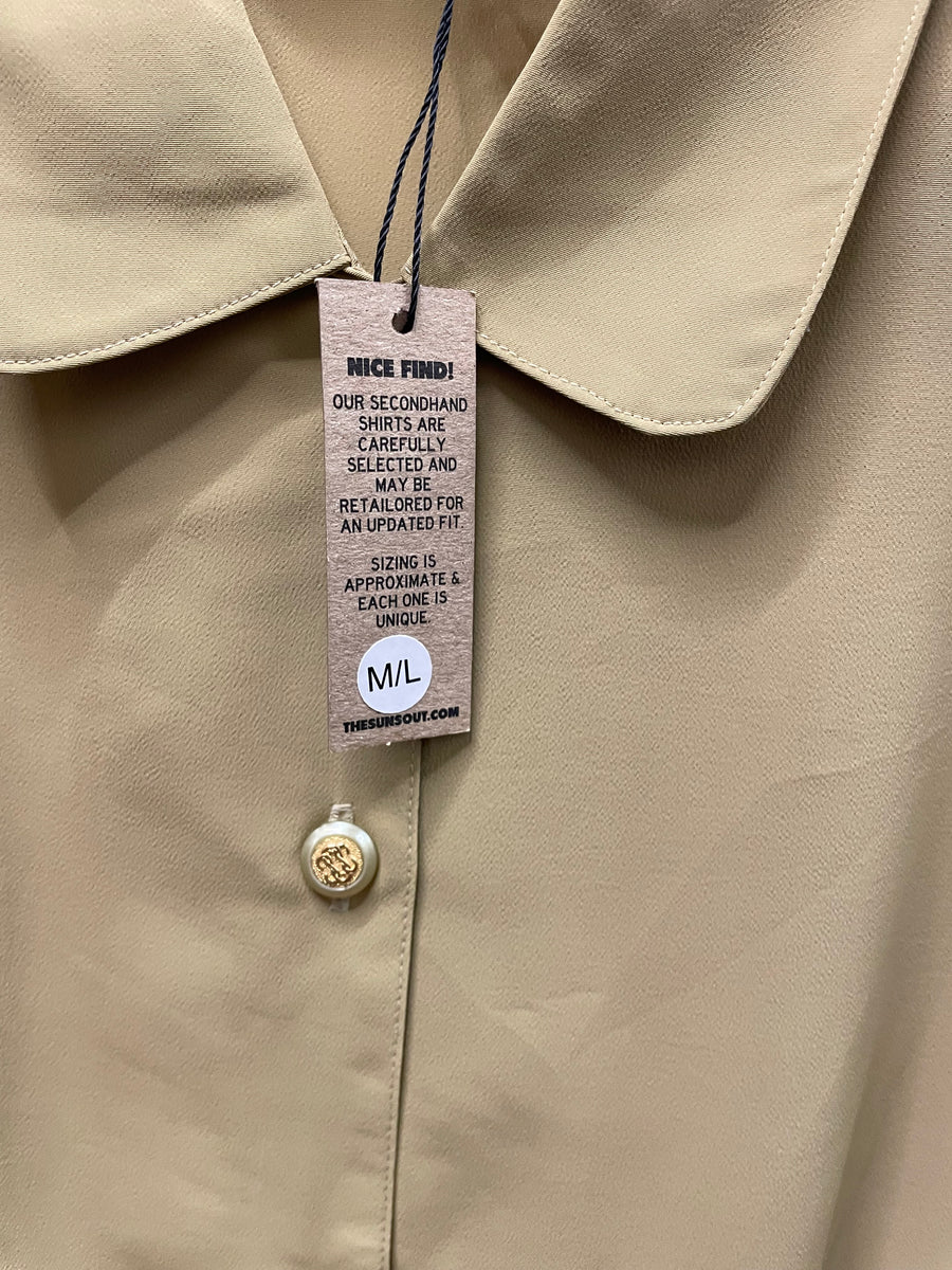 Reworked Flowy Crop Button Down #117