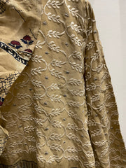 Additional view of Crepe Sari Ruffle Daisy Blouse #146 by Kantha Bae from Robin Boutique.
