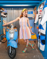 NEW STYLE: JAWS 50th Anniversary Sheer Crew Sock Robin Boutique