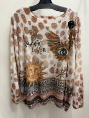 Romantic Lover Print Sweat by Amorosa