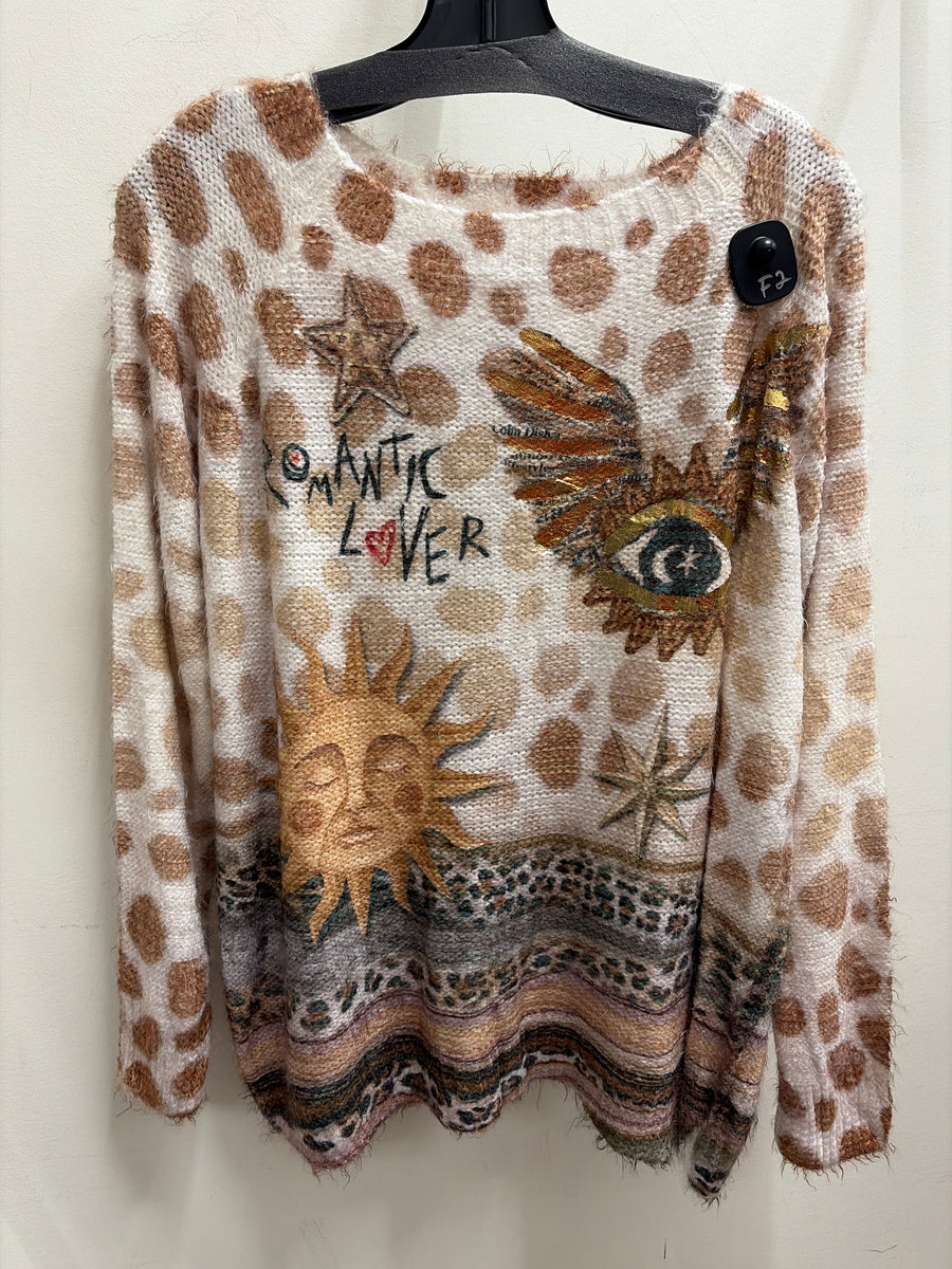 Romantic Lover Print Sweat by Amorosa