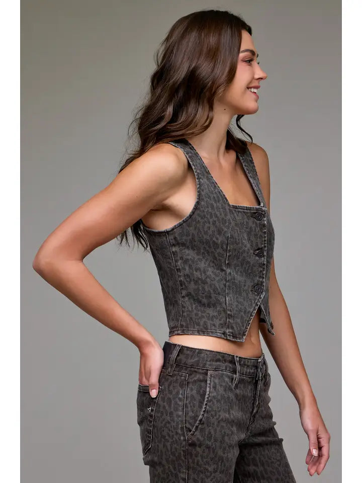 Cheetah Vest by Hidden Jeans