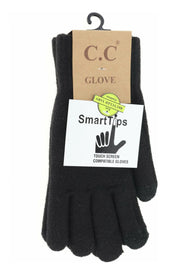 Soft Recycled Yarn Gloves by C.C. Beanie with touch screen G-2075