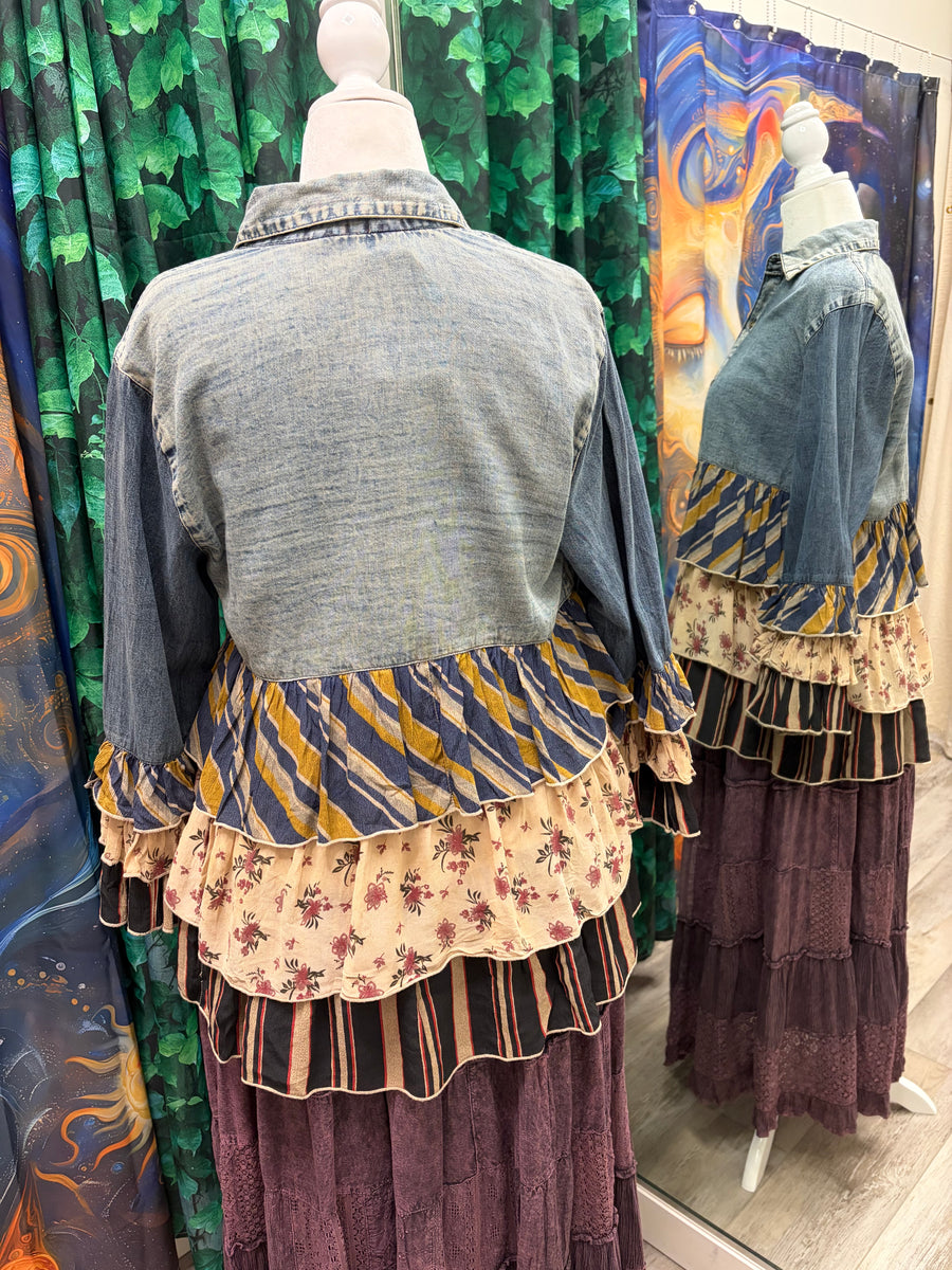 Vintage Boho Patchwork Tunic by Young Threads