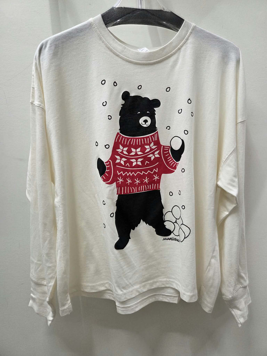 Sweater Bear Long Sleeve Tee by Marushka
