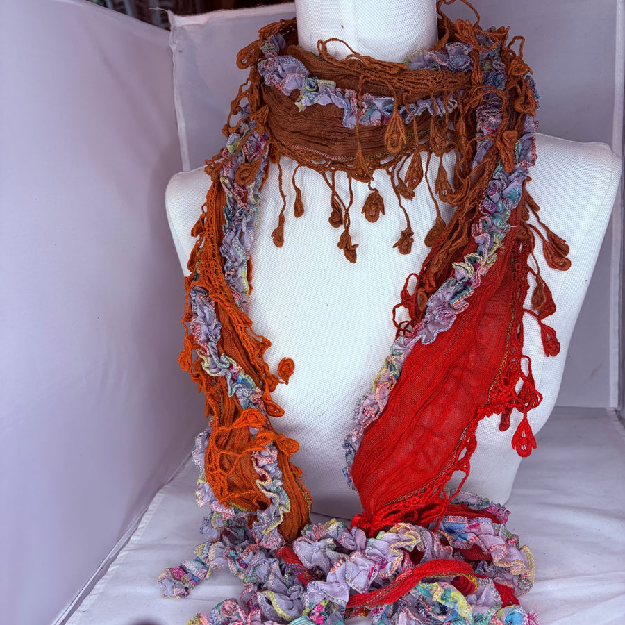 Boho Tassel Scarf Necklace