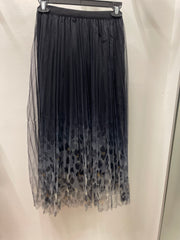 Fairy Pleated Mesh Skirt with Leopard Print by EllyNDale
