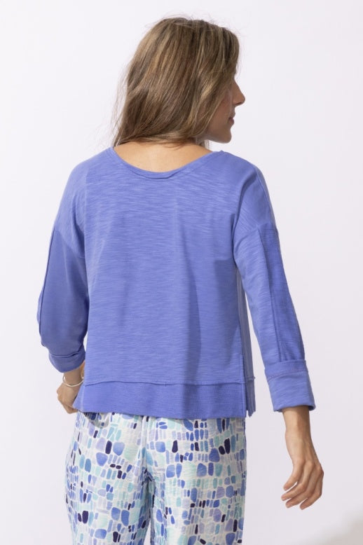 Modal Spandex Terry Front Back Pullover by Escape by Habitat 26836 Robin Boutique