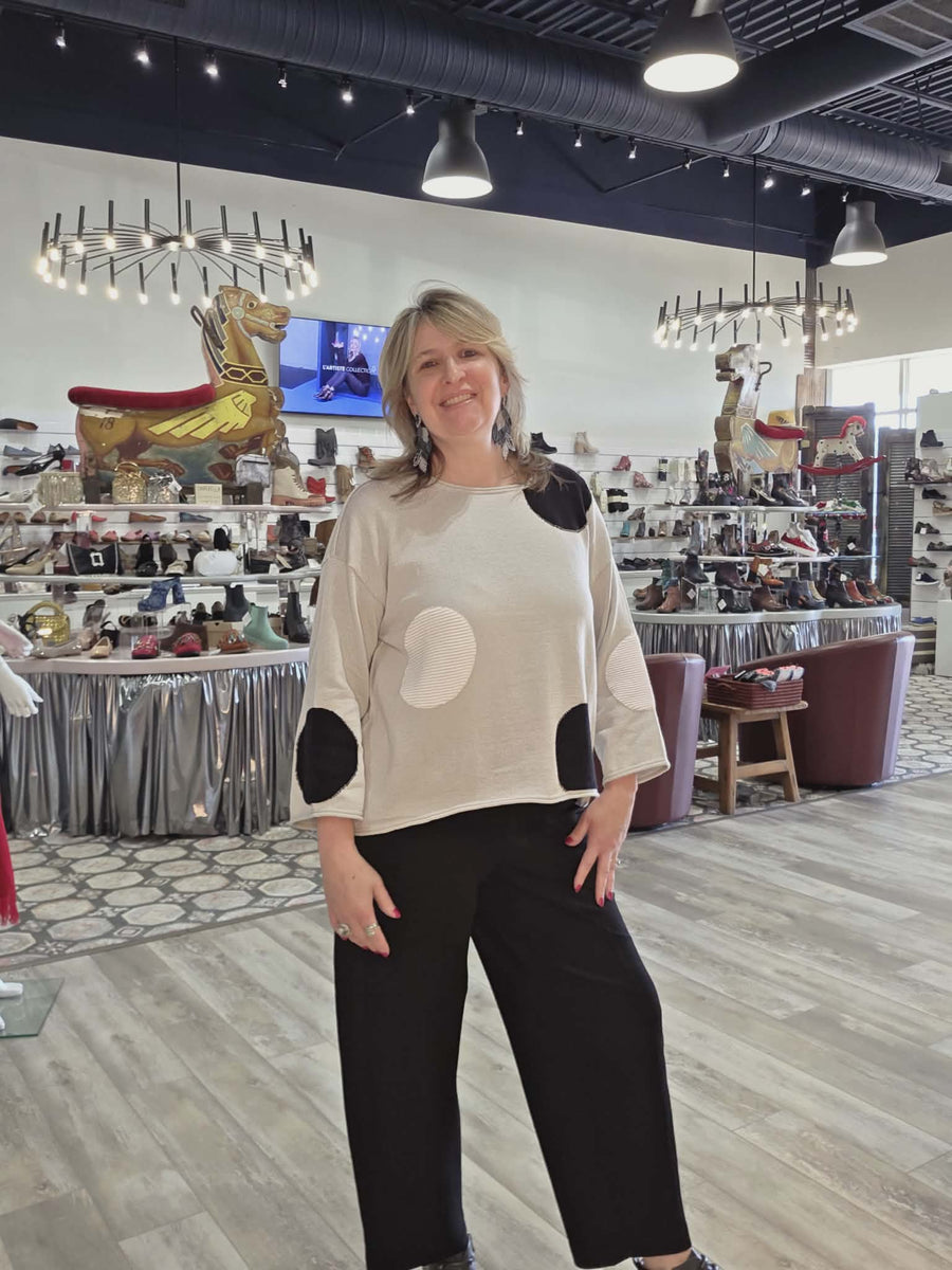 Full Circle Dot Pullover by Olivia