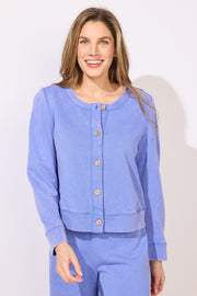 Color Wash Terry Cropped Cardi by Escape by Habitat