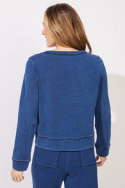 Color Wash Terry Cropped Cardi by Escape by Habitat