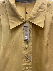 Reworked Sleeveless Flowy Crop Button Down #07