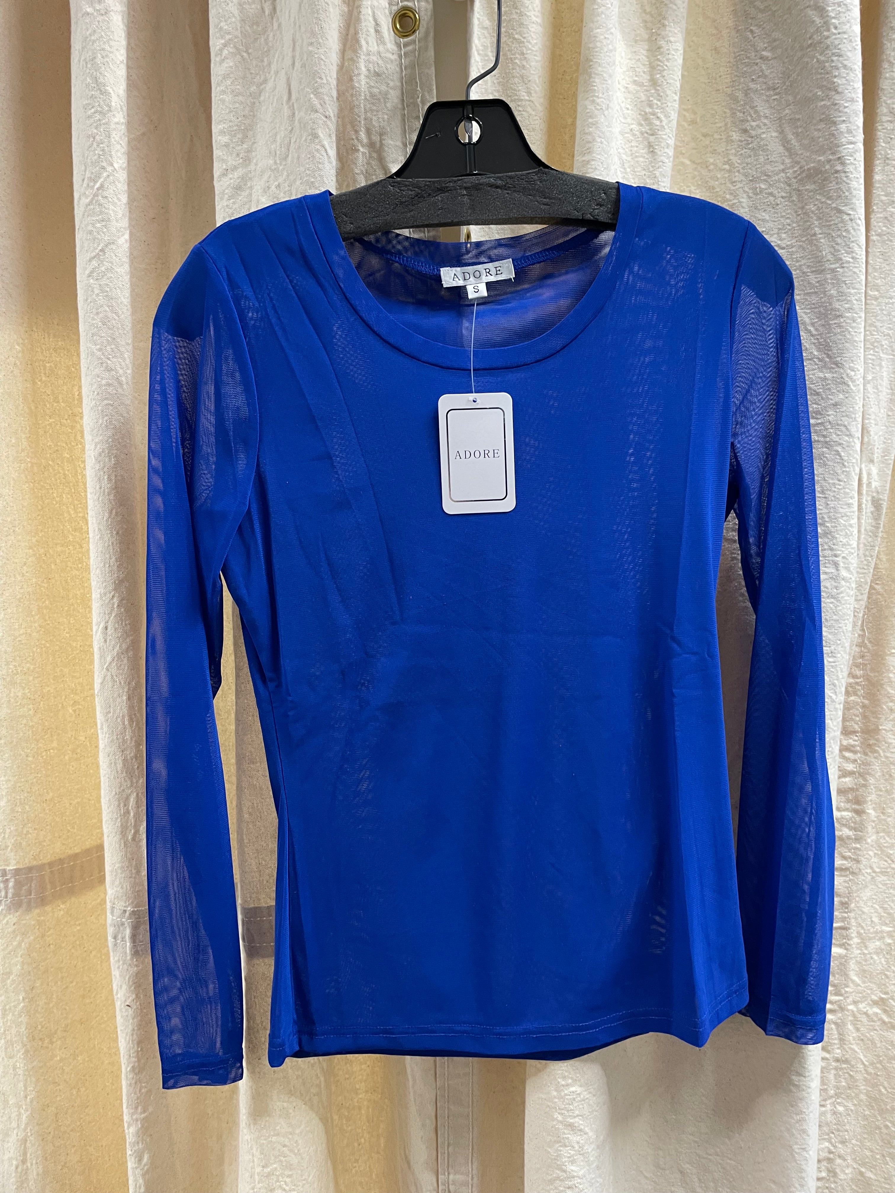 Sheer Mesh Layering Shirt by Adore