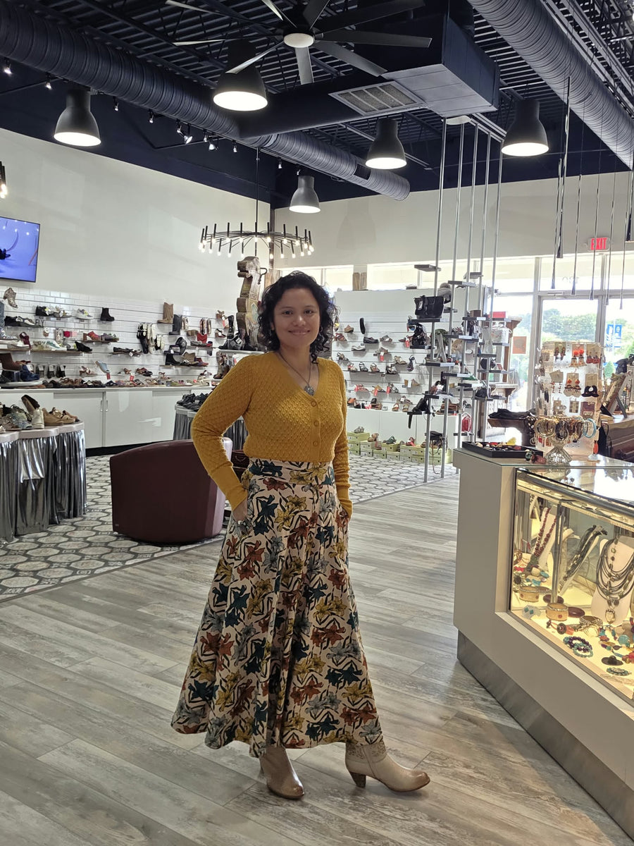 Everly Skirt in Tigerlilly Print by Effie's Heart