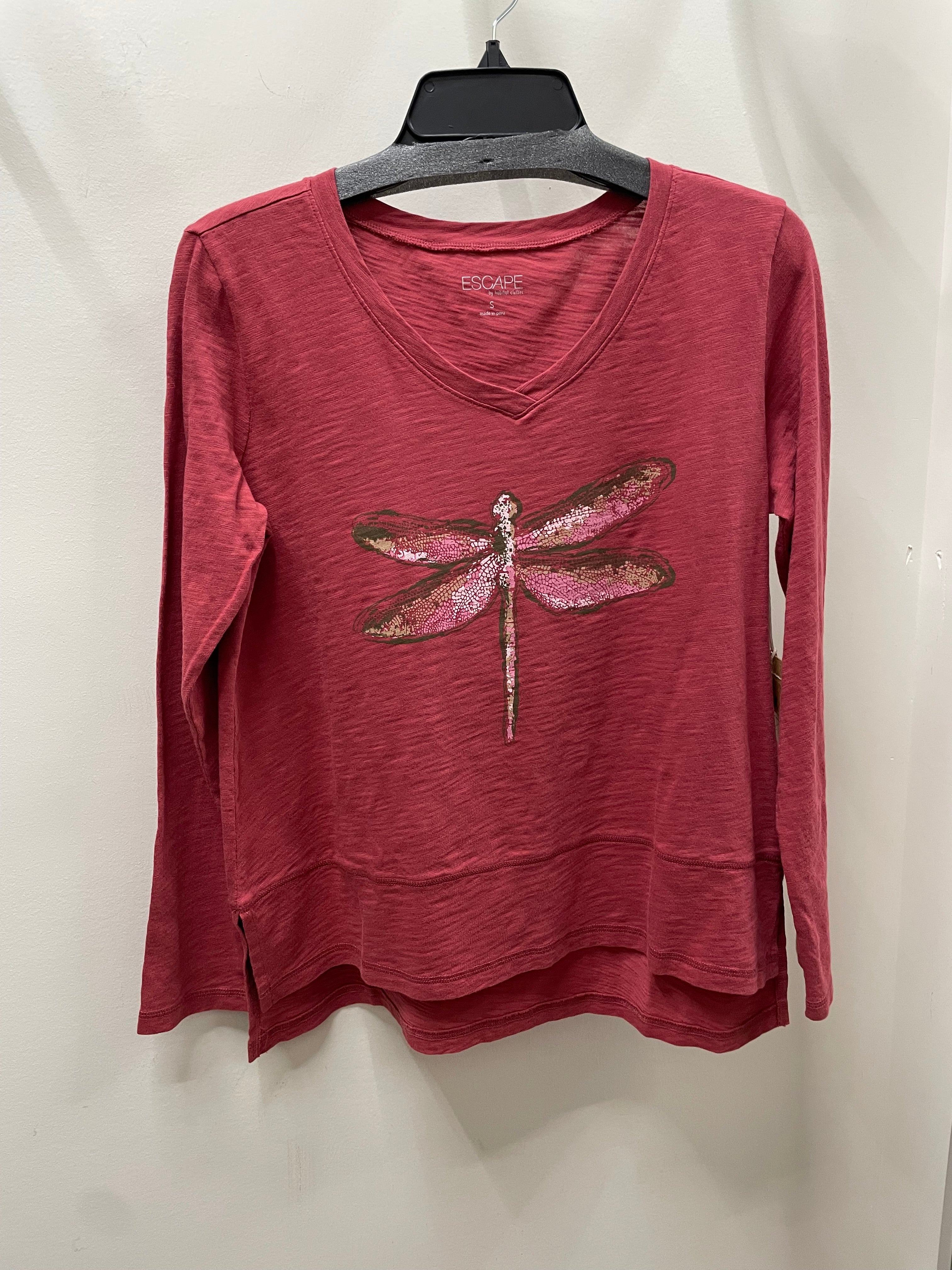 Destination Dragonfly Step Hem Boxy Tee by Escape