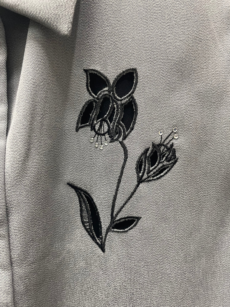 Reworked Sleeveless Flowy Crop Button Down #06