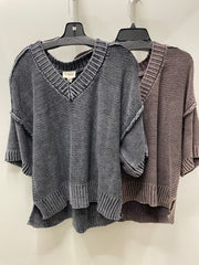 Vintage V-Neck Sweater by Cotierra